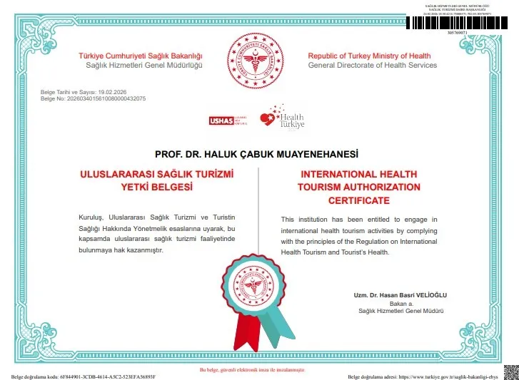 International Health Tourism Authorization Certificate